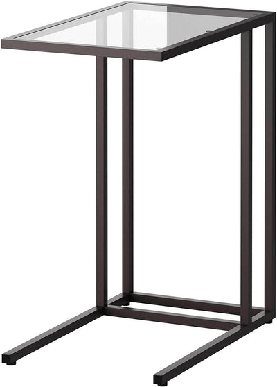 Laptop stand, black-brown/glass13 3/4x25 5/8 " - Robeet